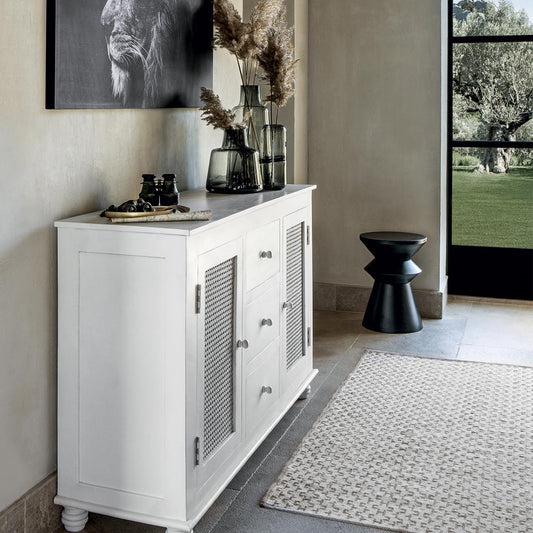 Alfombra Rectangular de Yute y Algodón - "Blank"