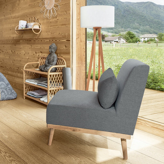 Sillón de Tela Gris - "Andria"