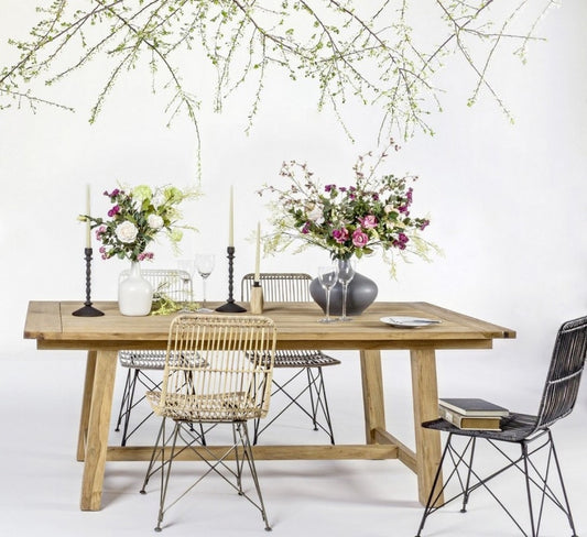 Silla de Ratán Gris - "KUBYK"