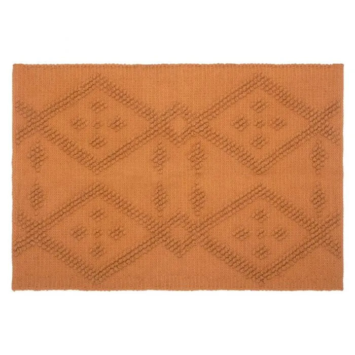 Alfombra de Algodón Mostaza "Safari" 3D - 90x60cm