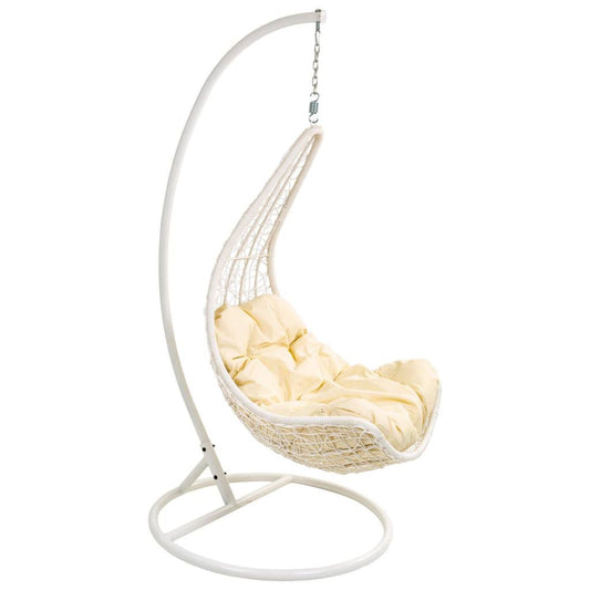 Sillón Balancín Blanco Colgante - "Luna"