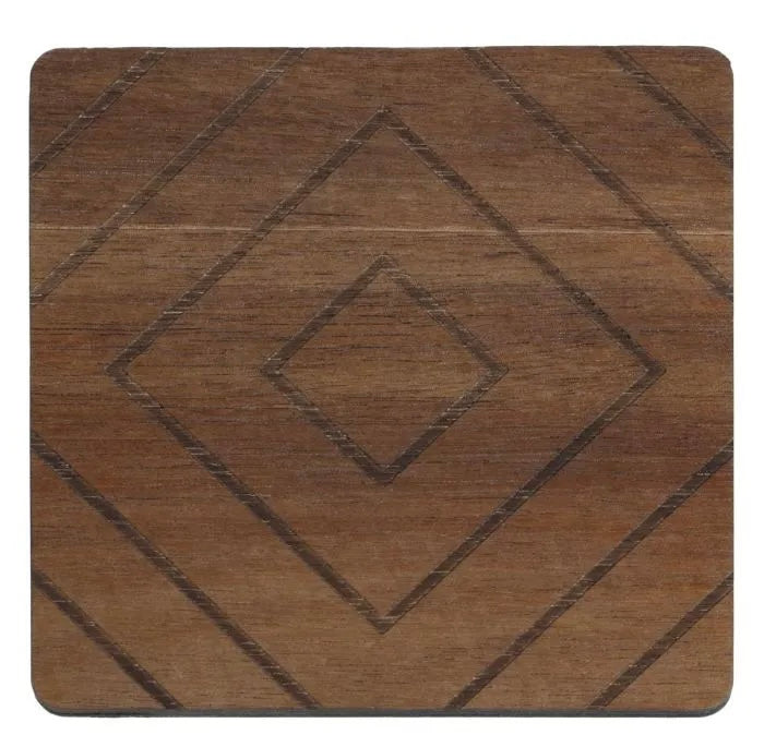 Posavasos Cuadrados de Madera “Tierra” - S/6