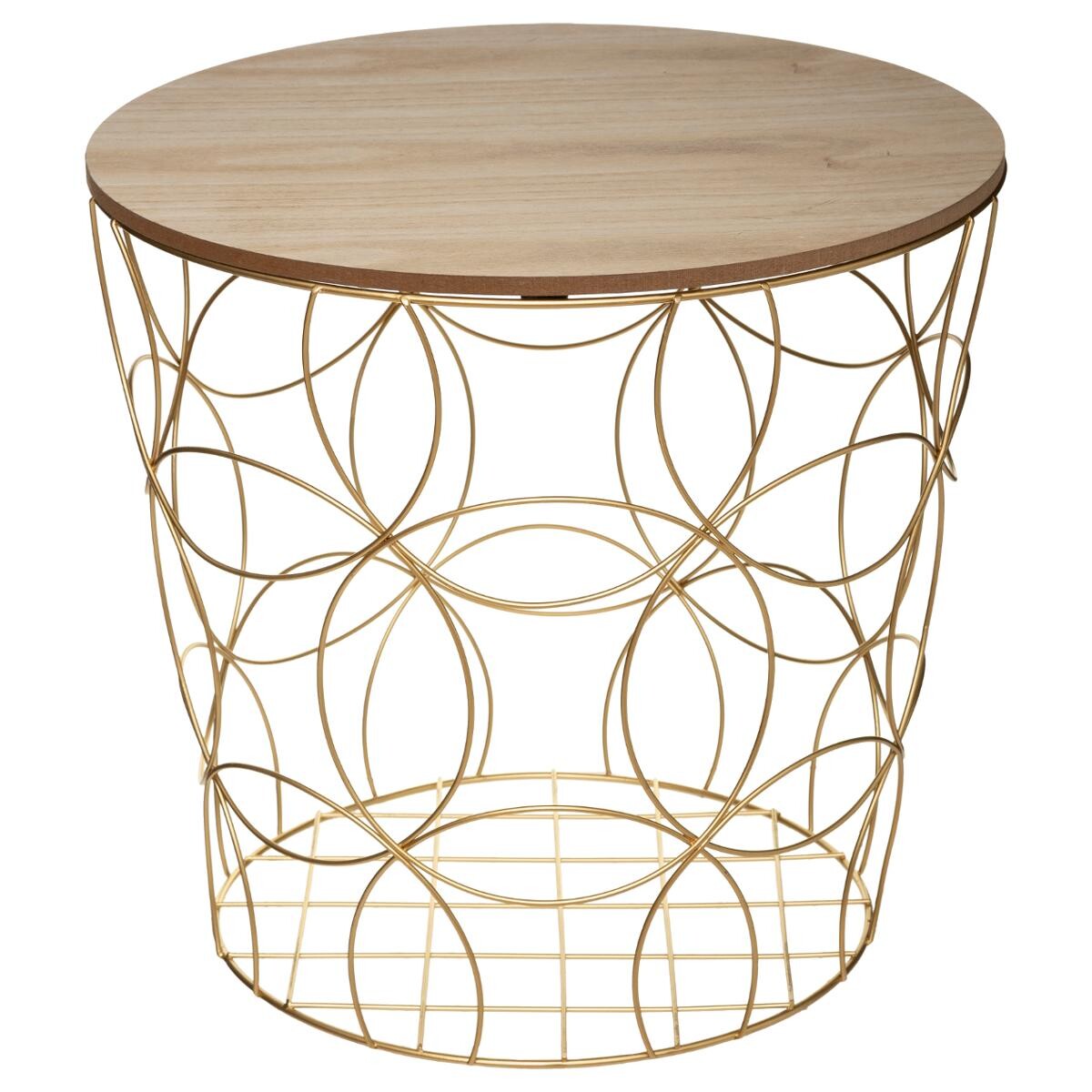 Mesas Auxiliares Doradas - "Kumi" - S/3