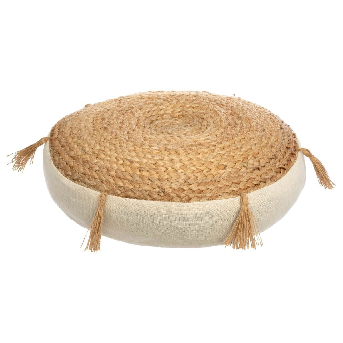Puff / Cojín de Suelo de Fibras Naturales - “Ritual”