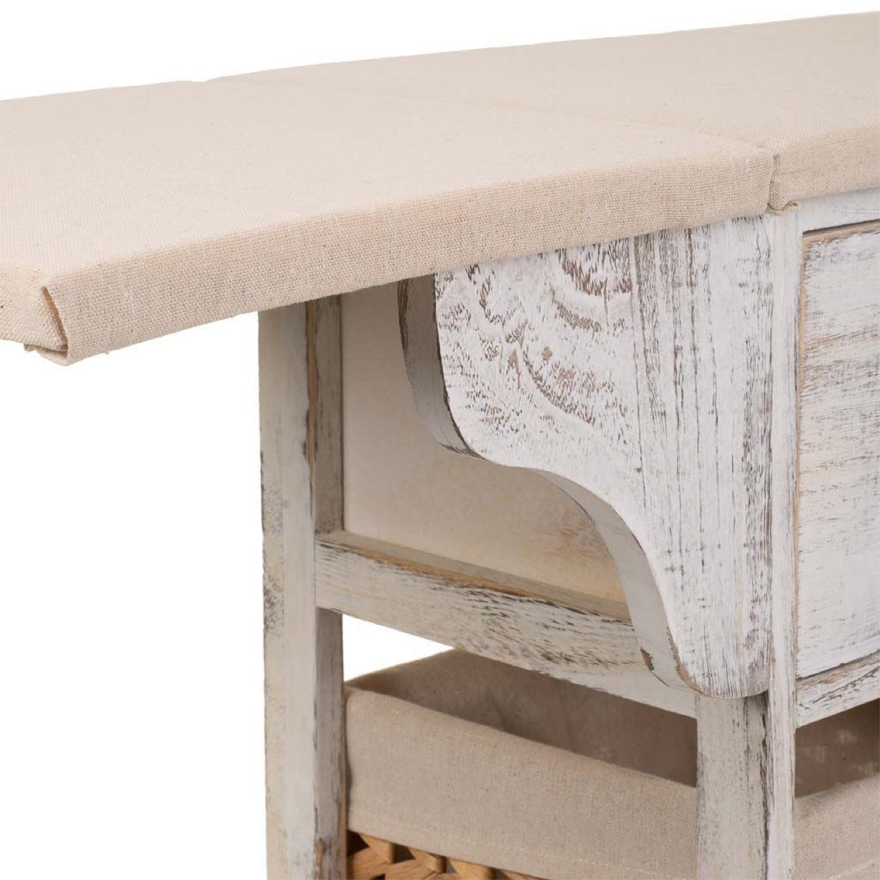 Mueble Plancha de Madera en Blanco Envejecido - "Trad"