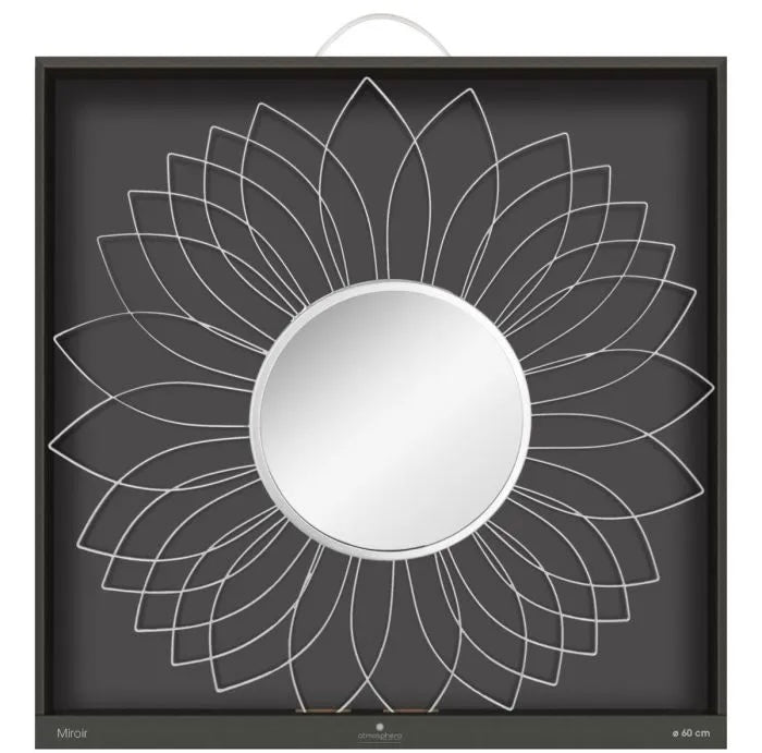 Espejo Flor Metal “Abstract” - Ø60cm