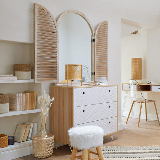 Espejo de Madera Ventana - "Romance"