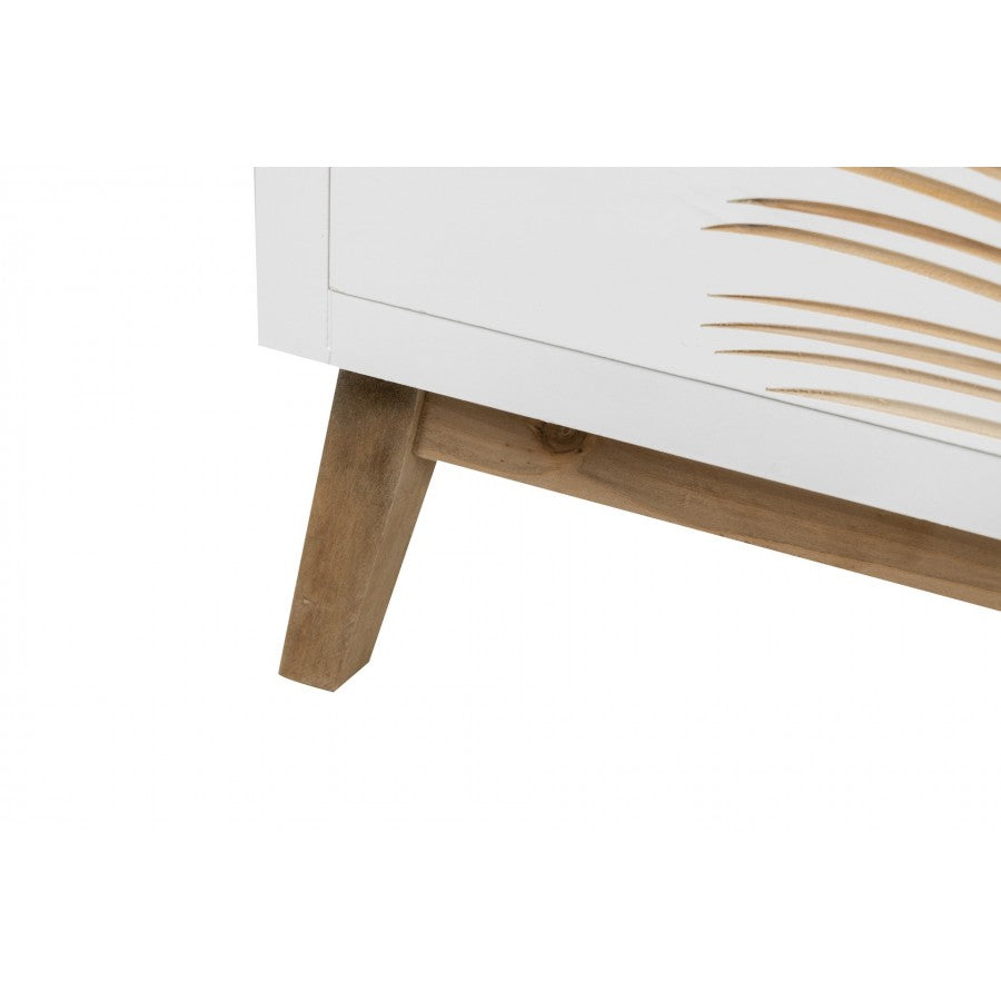 Cómoda de Madera Tallada Hojas Tropicales - “Albina"