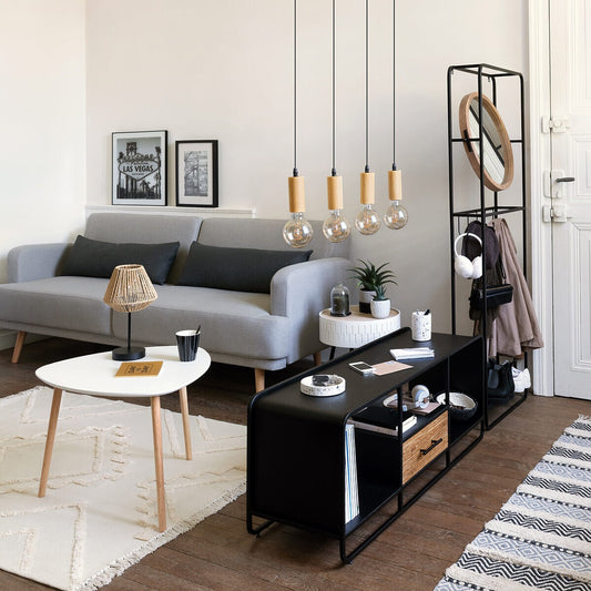 Lámpara de Techo de Madera y Metal - “AYS”