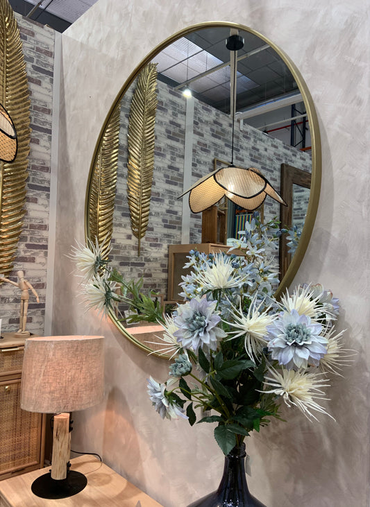 Espejo Dorado de Metal - “MAXI” - Ø120CM