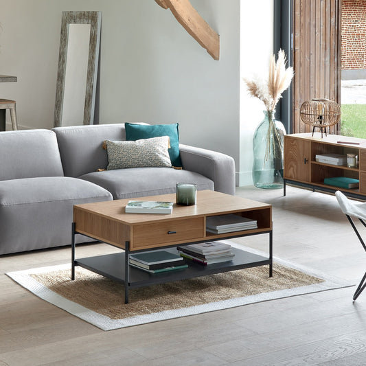 Alfombra de Yute con Borde Blanco - 170x120cm