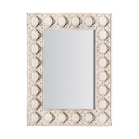 Espejo de Madera Tallada Mandala - “NEPAL”