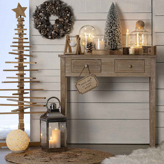 Consola de Madera Natural - "Charme"