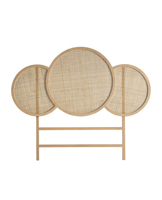 Cabecero de Ratan Círculos Natural - “SARA”