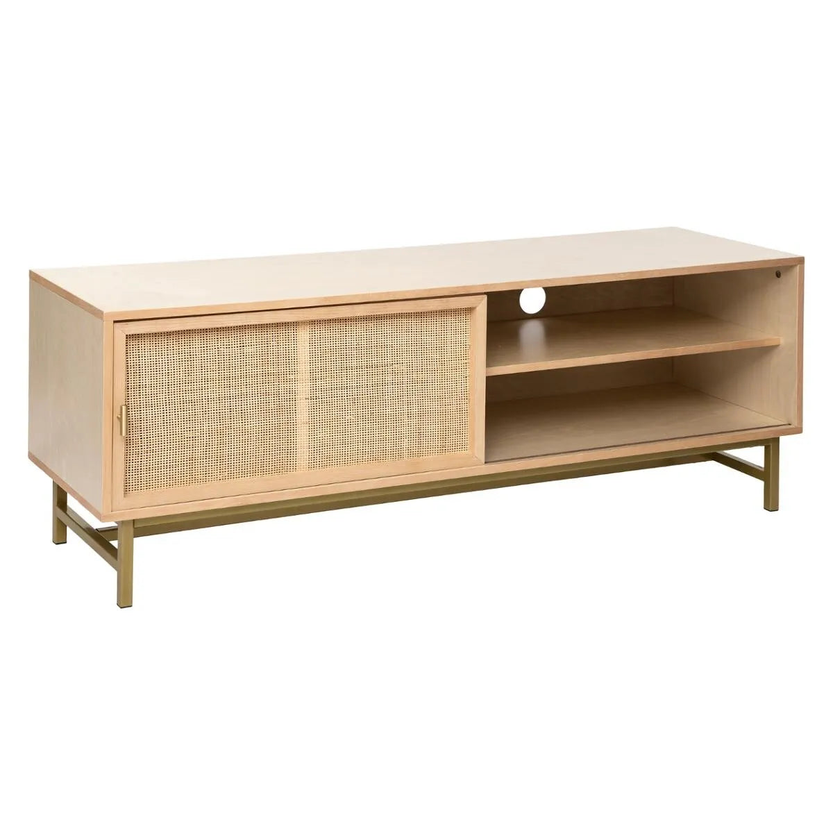 Mueble TV de Madera y Ratán - “RAYO”