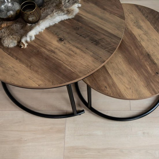 Mesas de Centro de Madera y Metal S/2 - “URBAN”