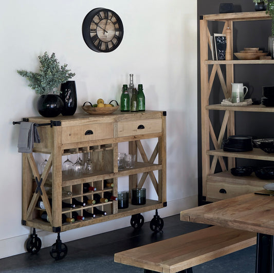 Mueble Bar Industrial y Rústico - “Sia”