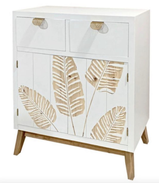 Aparador de Madera Tallada Hojas - "Albina"