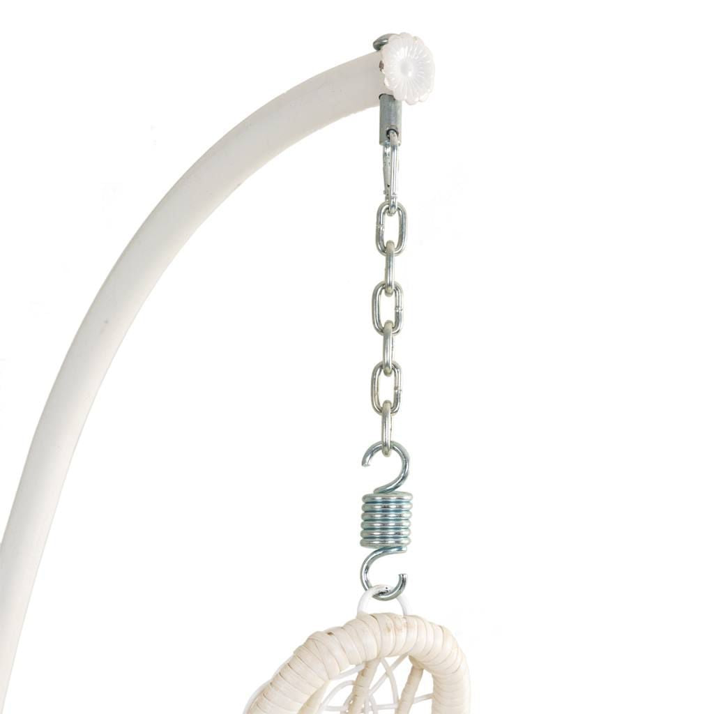 Sillón Balancín Blanco Colgante - "Luna"