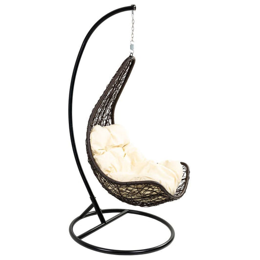 Sillón Balancín Marrón Colgante - "Luna"