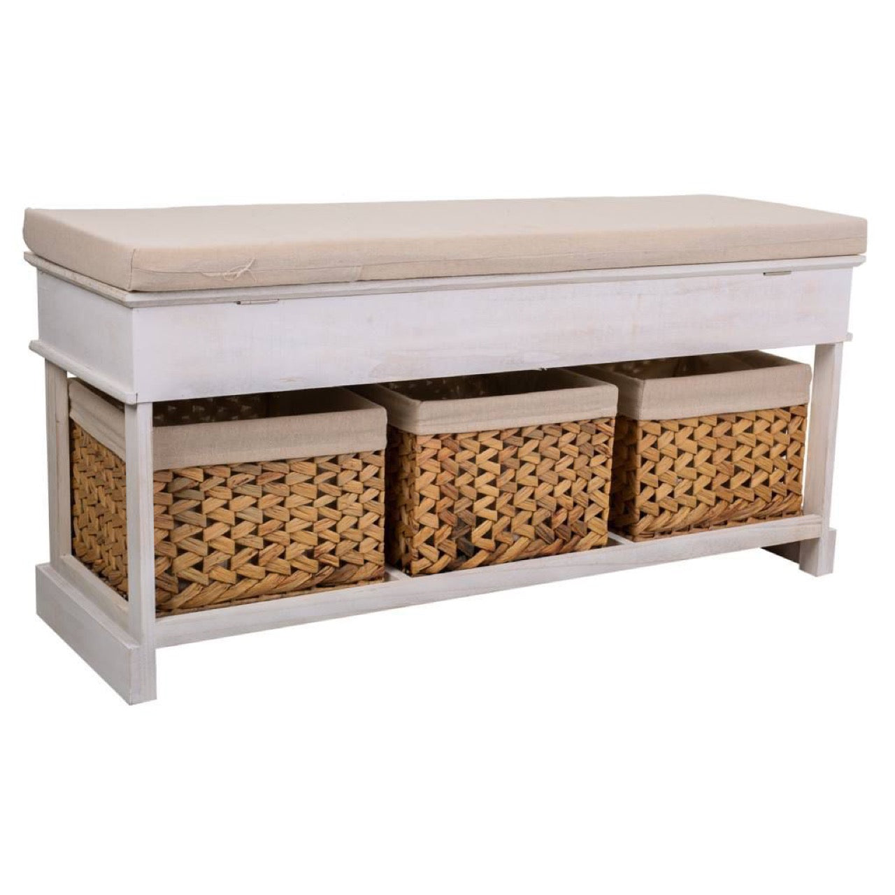 Banco de Madera con 3 Cestas - "IVI"