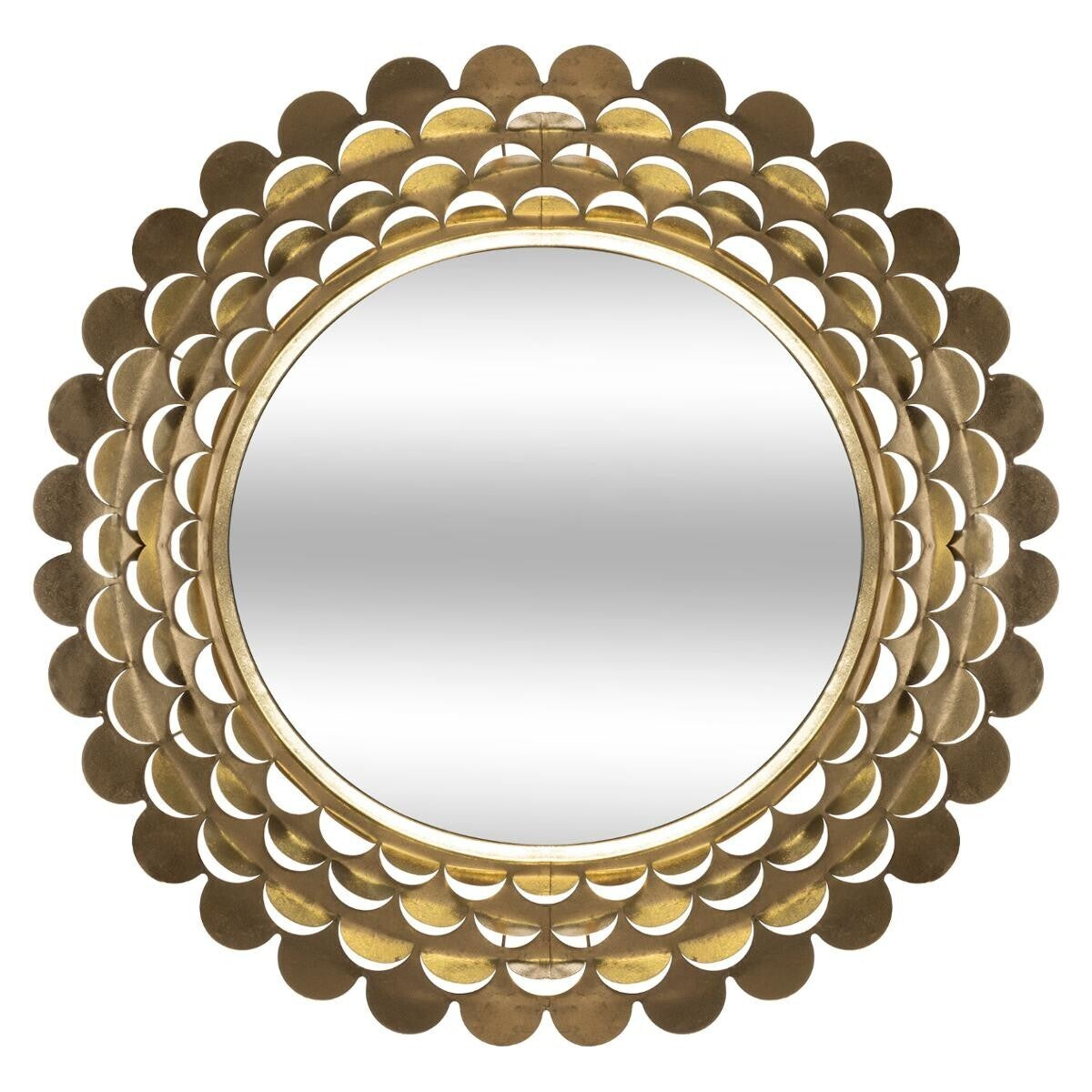 Espejo Dorado con Pétalos - "Flower" - Ø91CM
