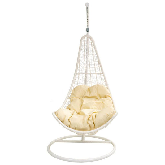 Sillón Balancín Blanco Colgante - "Luna"