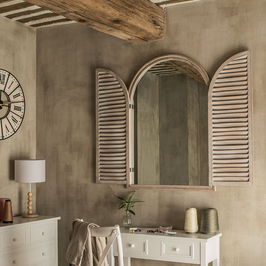 Espejo de Madera Ventana - "Romance"