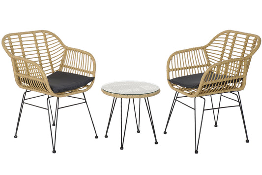 Conjunto de Jardín y Terraza en Natural - “LOVE”