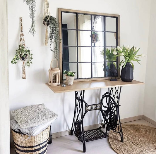 Espejo Ventana Madera y Metal - “Noah”