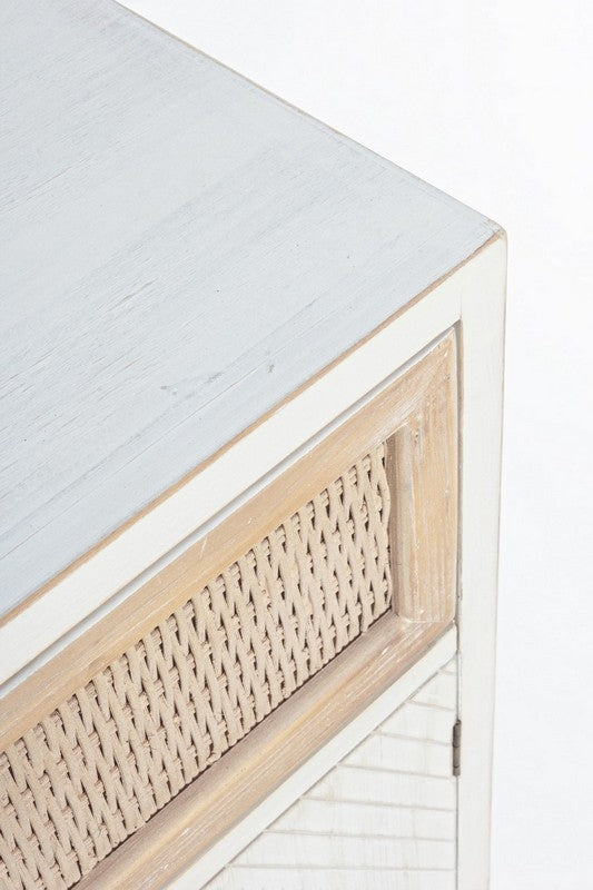 Aparador de Madera y Ratan 2/P - 1/C - “Cloe”