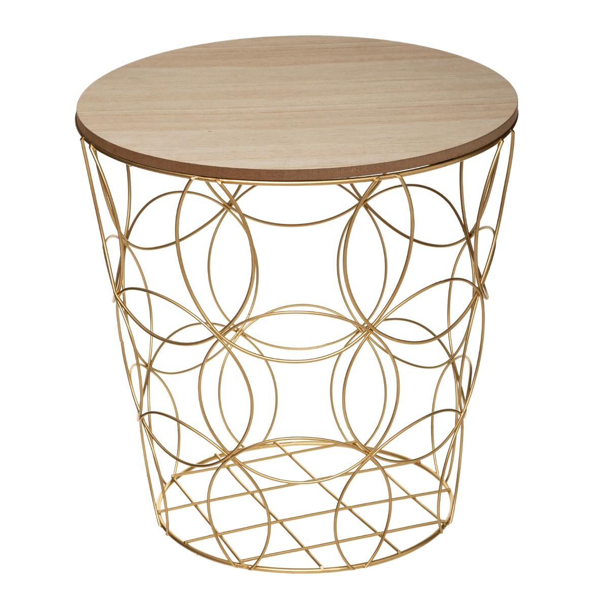 Mesas Auxiliares Doradas - "Kumi" - S/3