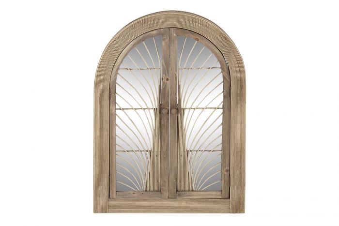 Espejo con Contraventana de Madera y Ratán  - "Dream"