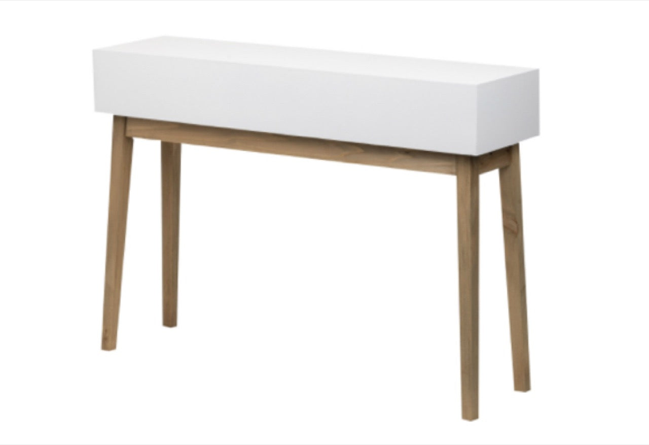 Consola de Madera Tallada Palmera - "Albina"