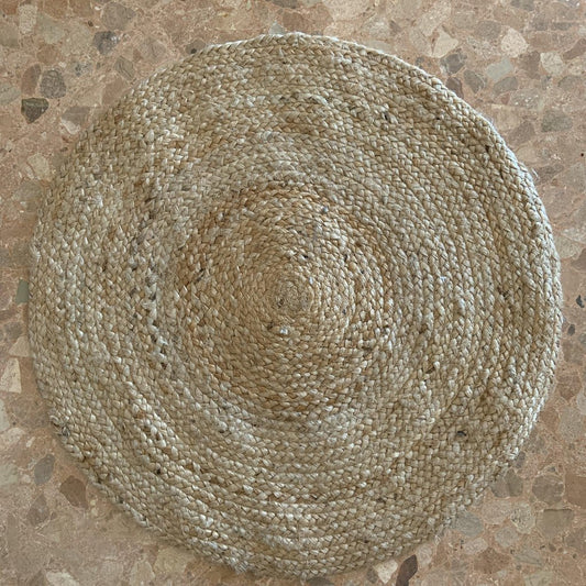 Alfombra Redonda de Yute Natural- Ø60cm-ivvidek