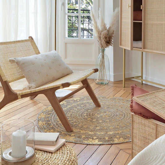 Alfombra de Yute Natural “Shine” - Ø115cm-ivvidek