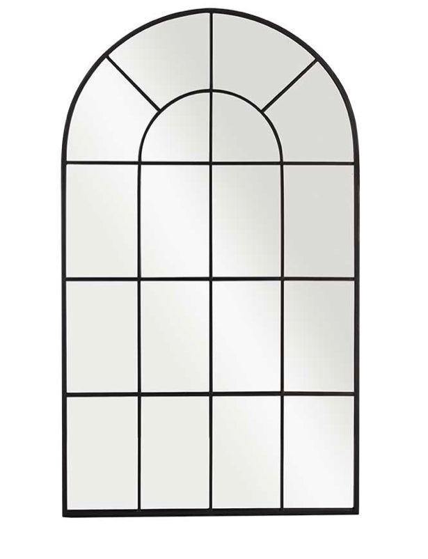 Espejo Ventana de Metal Negro - “Arco”