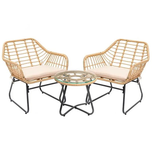 Conjunto de Jardín y Terraza en Natural - “LOVE”