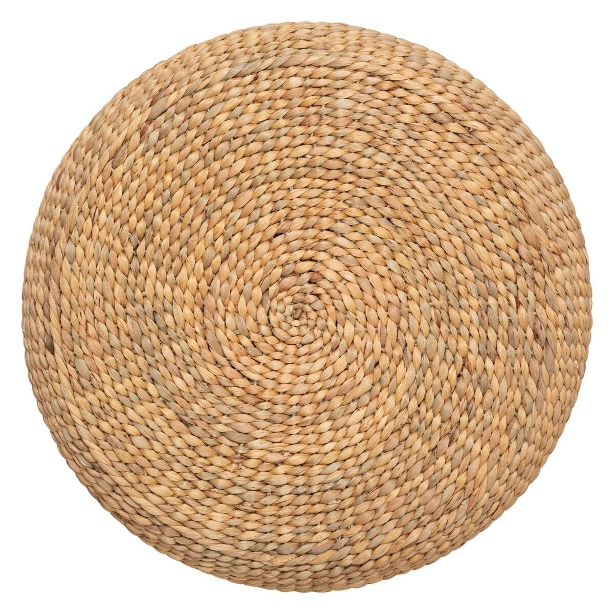 Puff / Cojín de Suelo Trenzada de Fibras Naturales - “Wond”