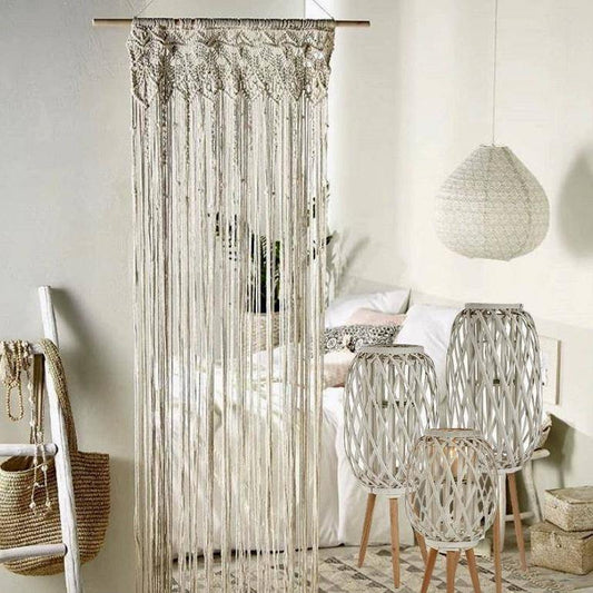 Cortina Macramé 90x200cm - Bohemia y Étnica-ivvidek