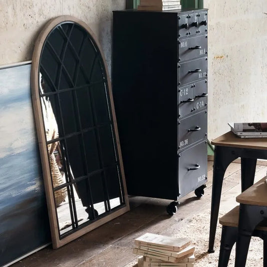 Espejo Ventana de Madera y Metal - “JOE”