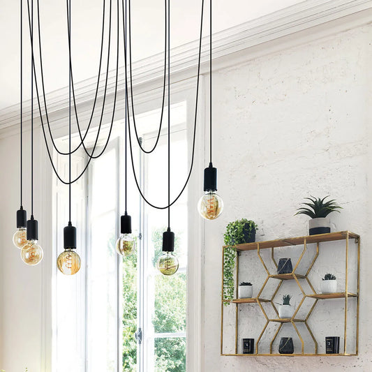 Lámpara de Techo de Metal - "Araña"