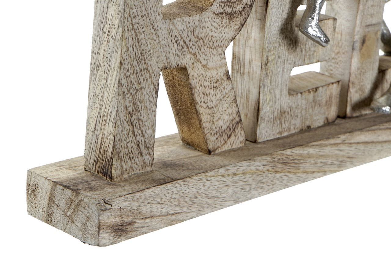 Figura Decorativa de Mango y Personas de Aluminio - “RELAX”