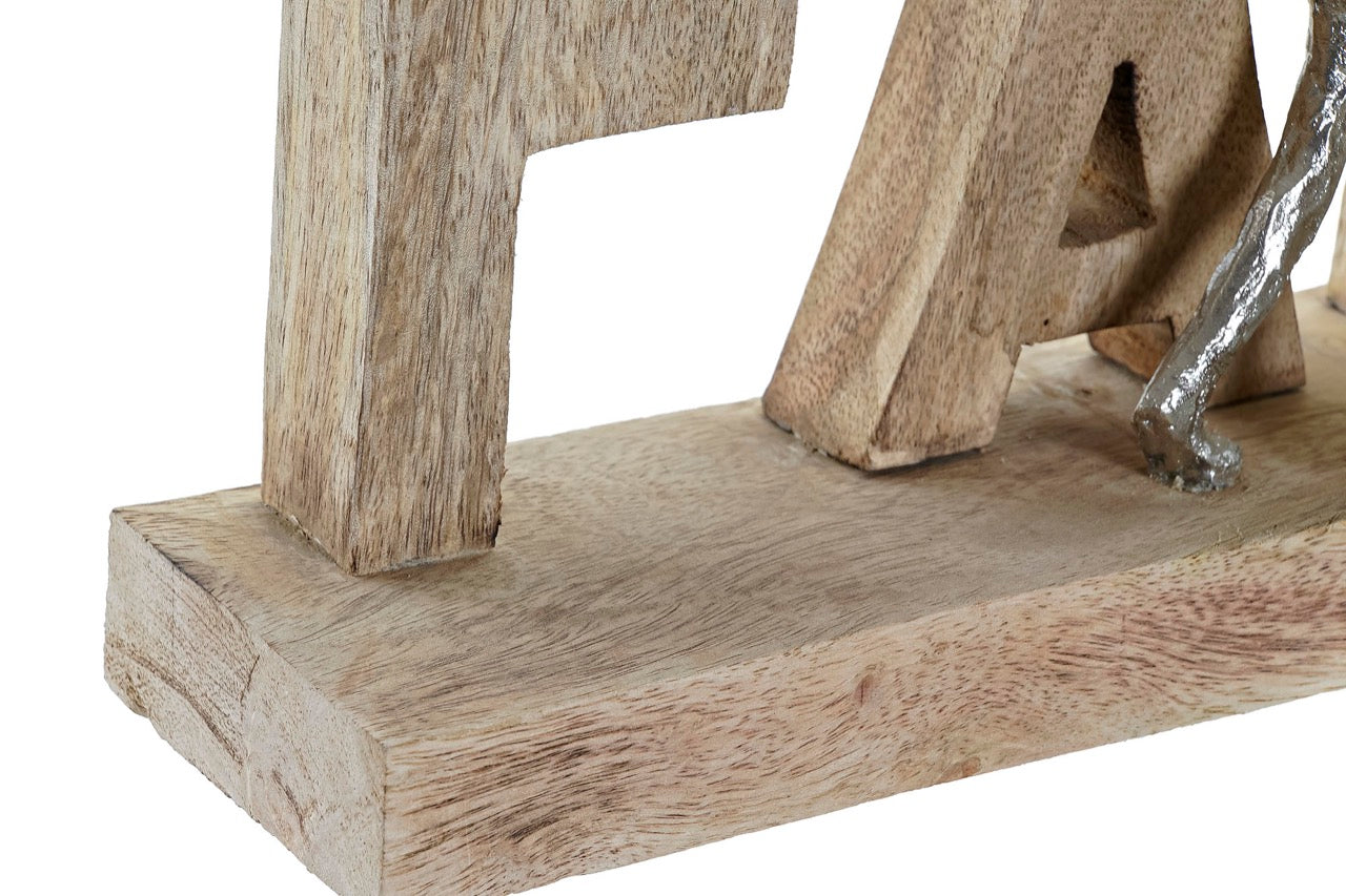 Figura Decorativa de Mango y Personas de Aluminio - “Family”