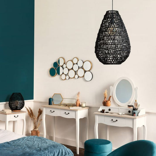 Lámpara de Techo de Cuerda Negra - “Etiel”