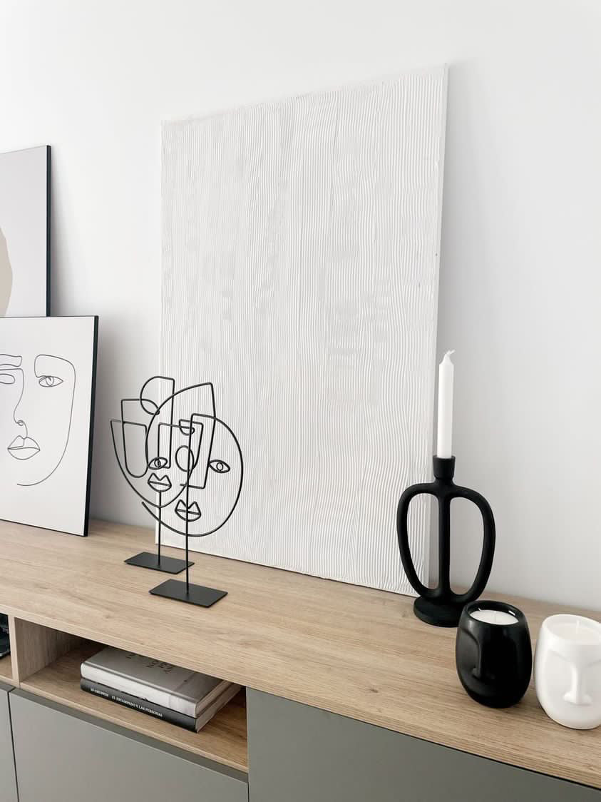 Pareja de Figuras Decorativas Cara de Hierro - IVI