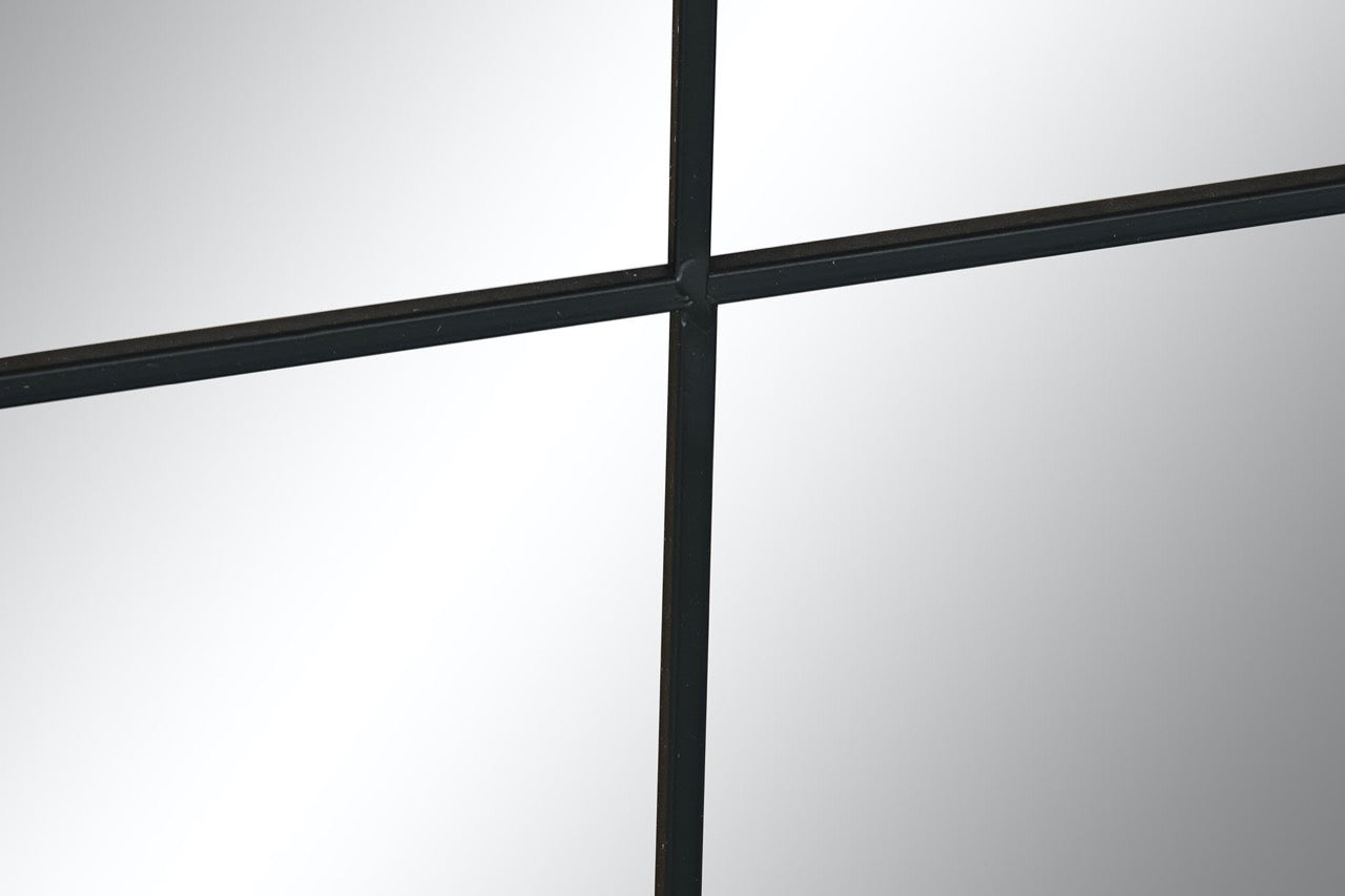 Espejo Ventana "NOE" de Metal Negro - 120x90cm
