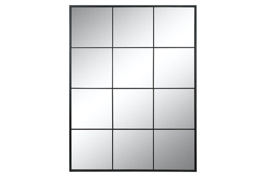 Espejo Ventana "NOE" de Metal Negro - 120x90cm