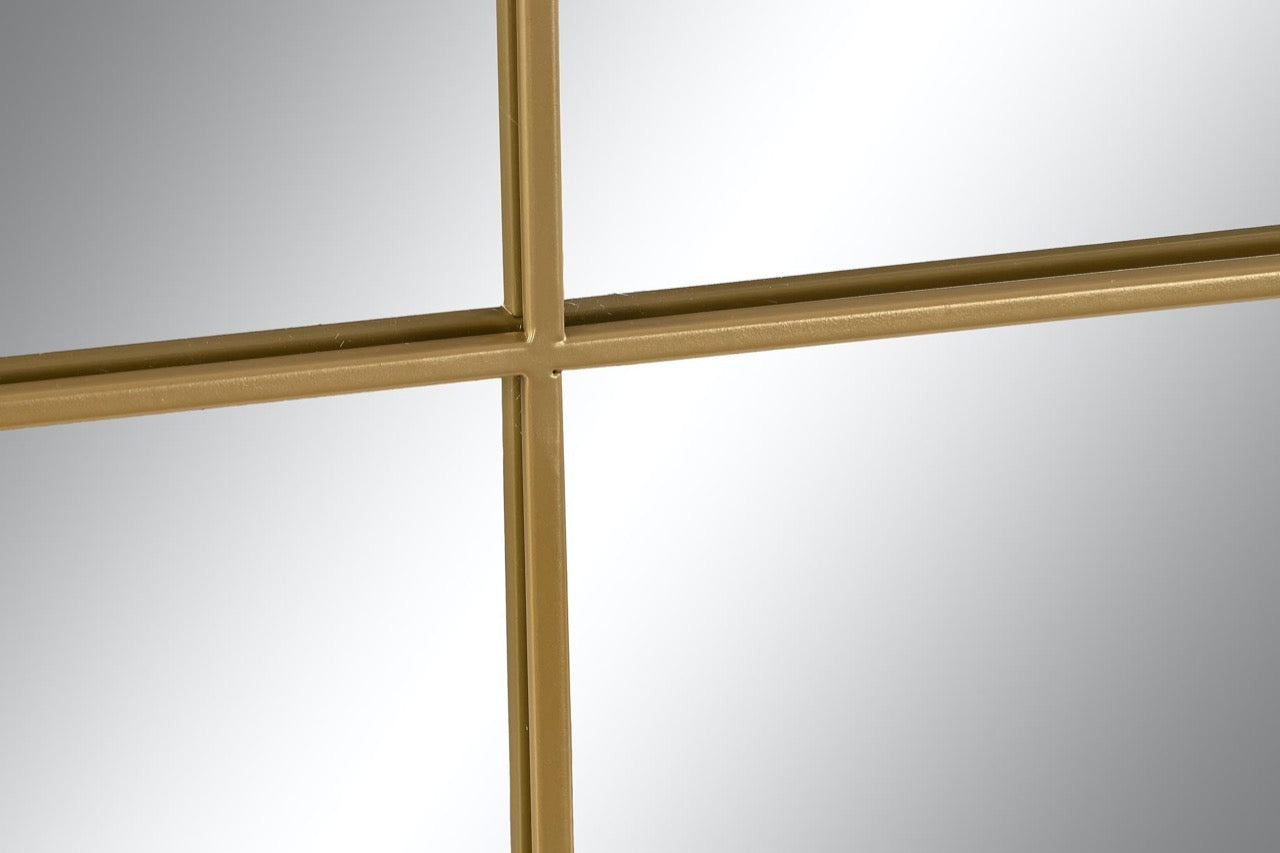 Espejo Ventana de Metal Dorado "NOE"- 120x90cm