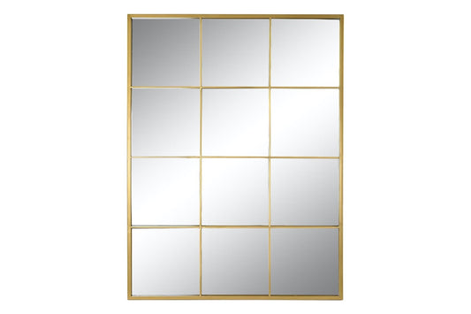 Espejo Ventana de Metal Dorado "NOE"- 120x90cm